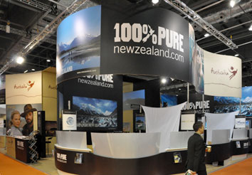 The New Zealand stand at World Travel Market - London
2008.